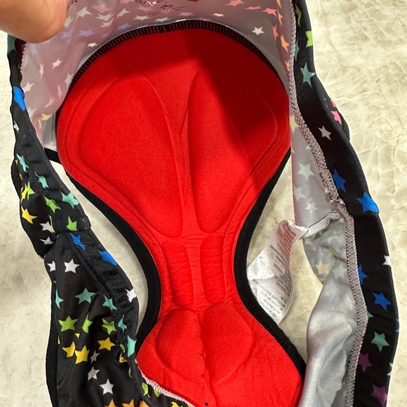 EUC Baleaf Black Star Patterned Padded Cycling Biking Spinning Briefs Size L - Picture 4 of 4